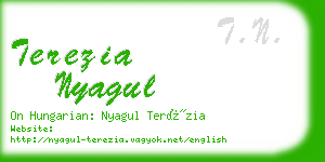 terezia nyagul business card